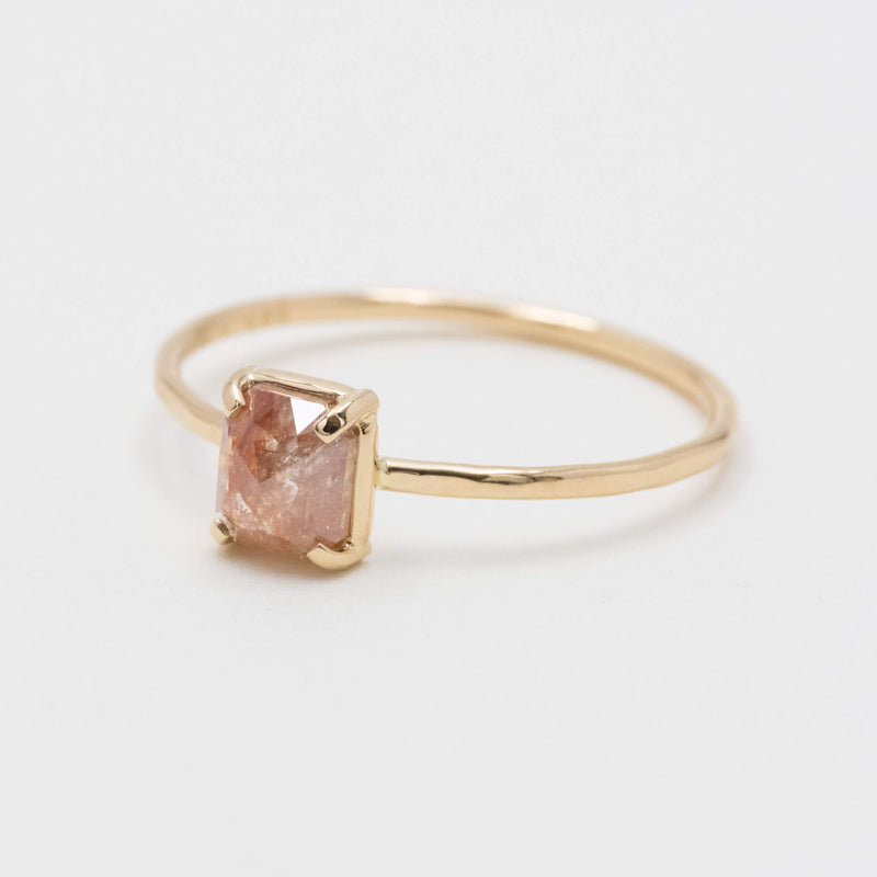 Peach Candy Diamond Ring