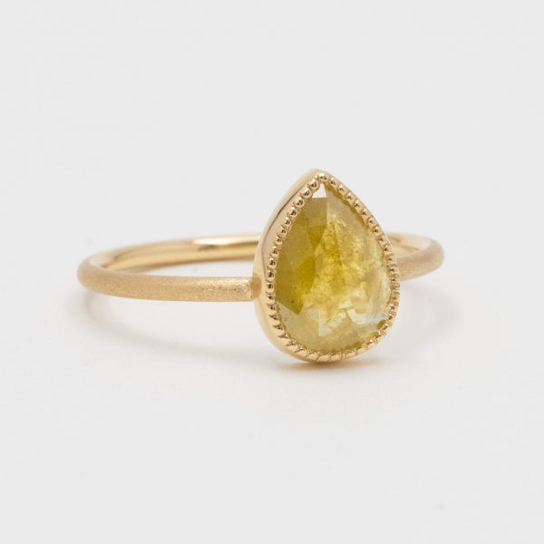 Candy Yellow Drop Diamond Ring lily & co.