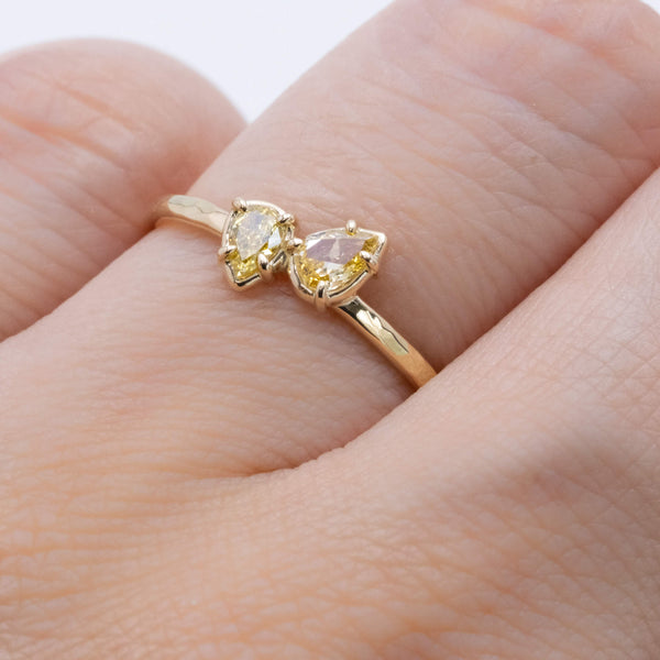 Sun drop diamond ring Lemon – lily & co.