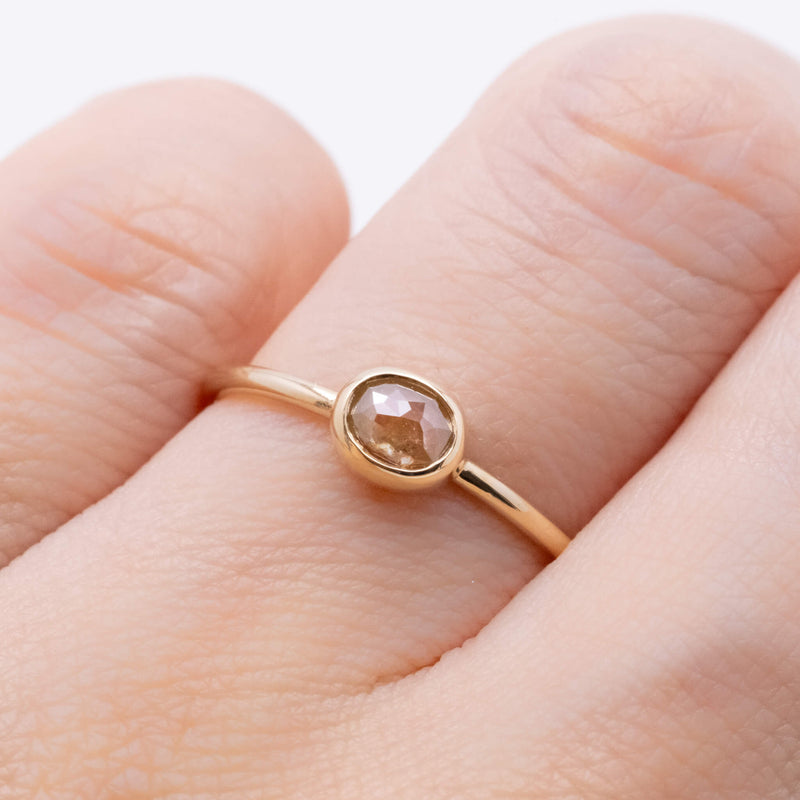 Peach Jam Diamond Ring