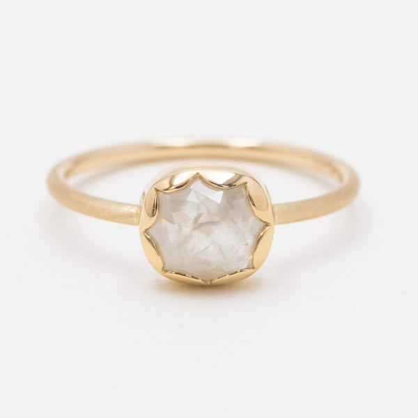 Magnolia Petal Diamond Ring