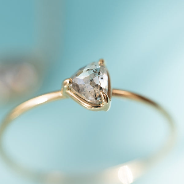 Stella heart diamond ring
