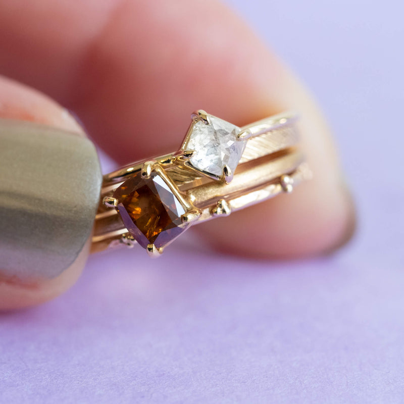 Silk White Diamond Ring