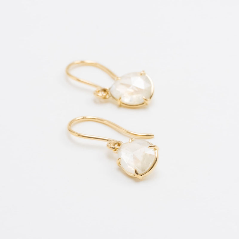 Milky Drop Diamond Earrings