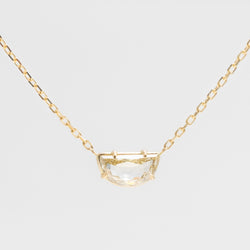 L'EAU Half Moon Diamond Necklace