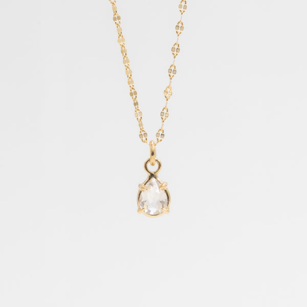 Dew Pear Diamond Necklace