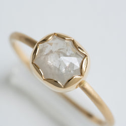 Magnolia Petal Diamond Ring