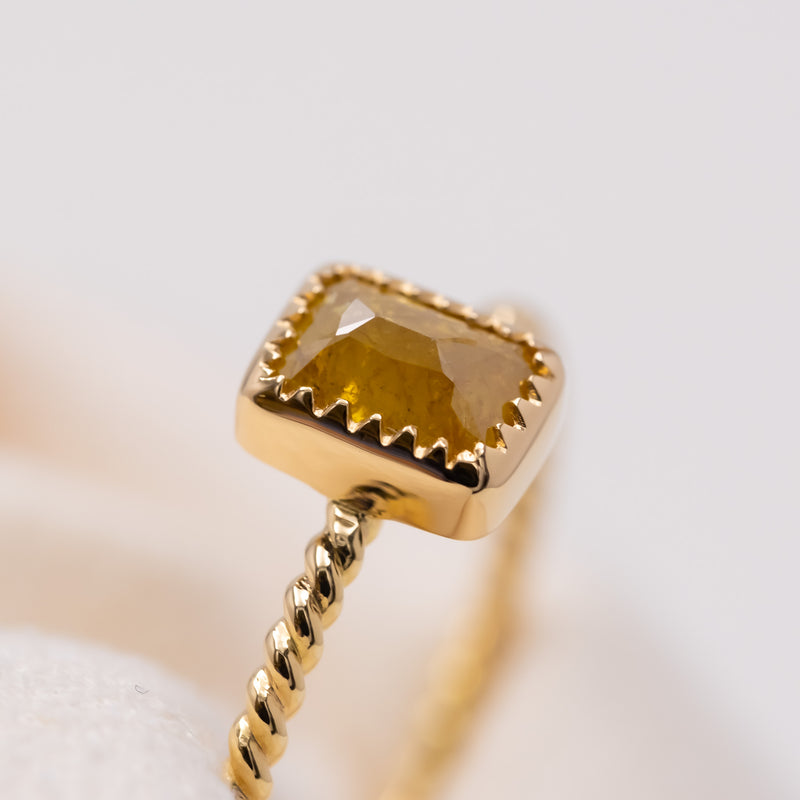 Mimosa Yellow Diamond Ring