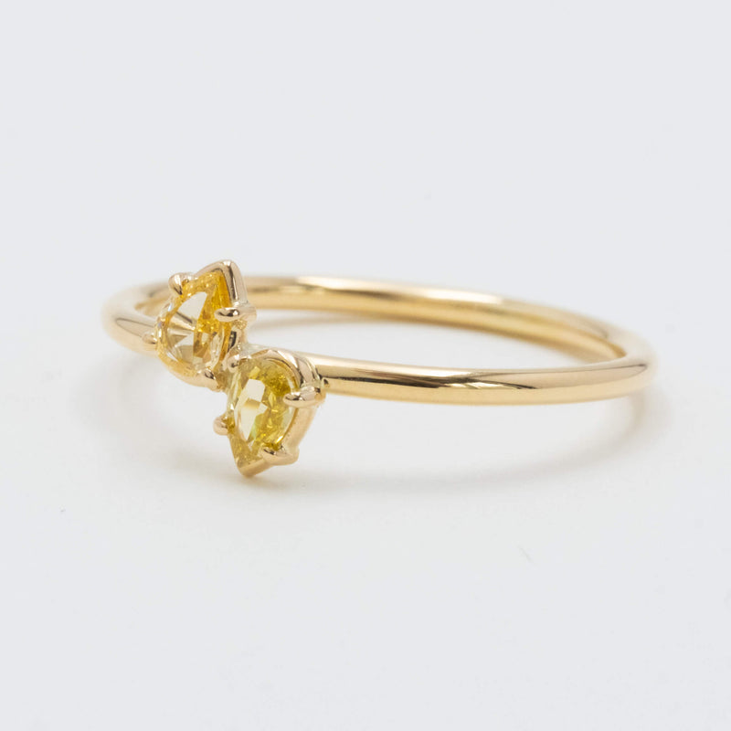 Sun drop diamond ring Sunflower