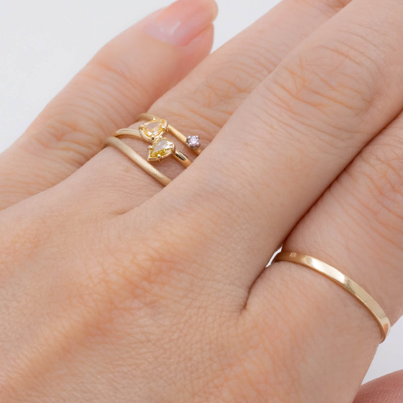 Sun drop diamond ring Sunflower