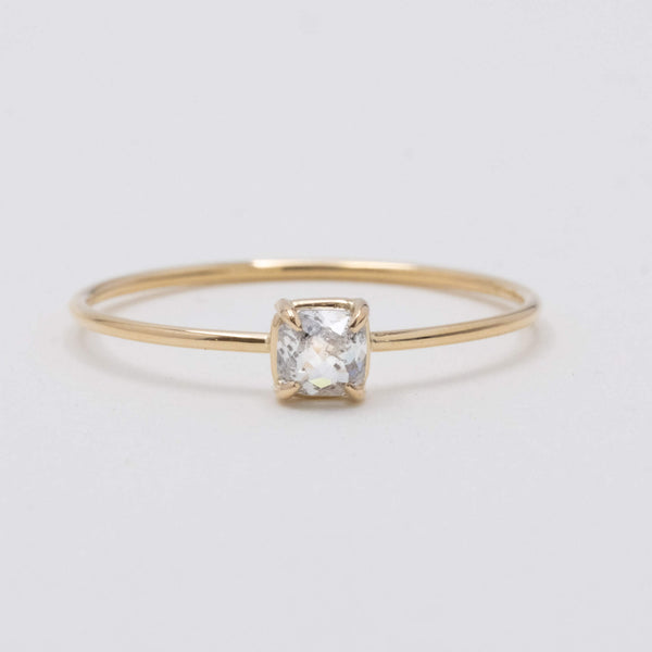 Stella baby square diamond ring