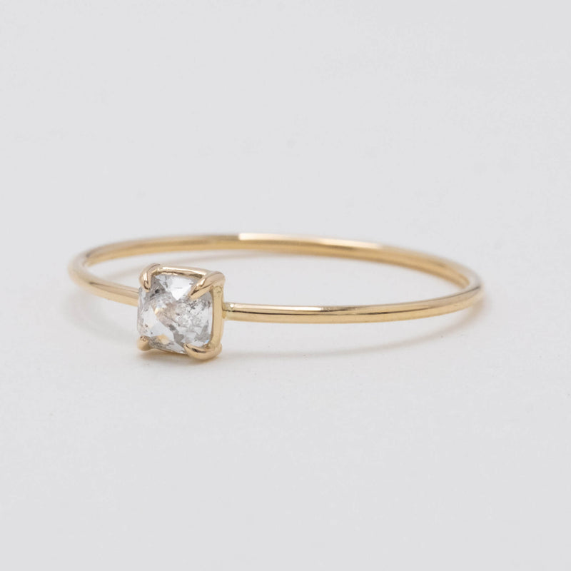 Stella baby square diamond ring