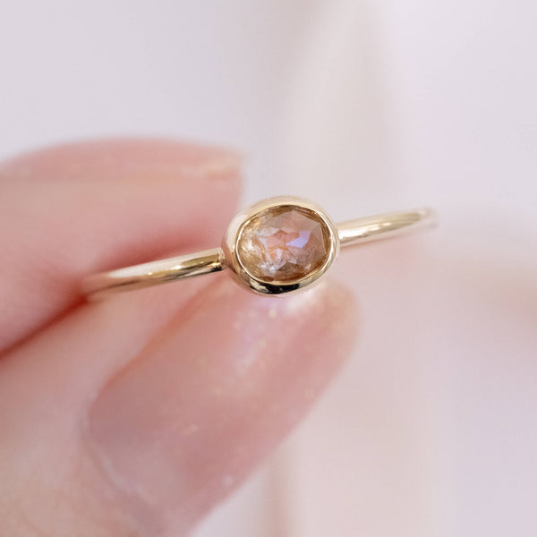 Peach Jam Diamond Ring