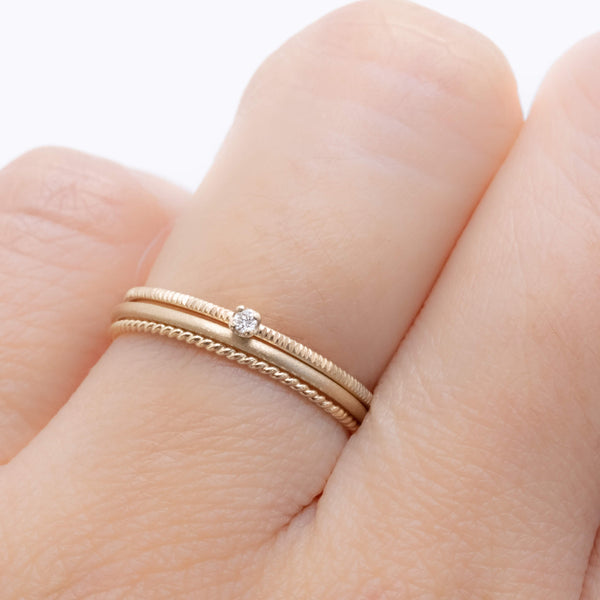 2023 Holiday jewelry set stacking rings c　