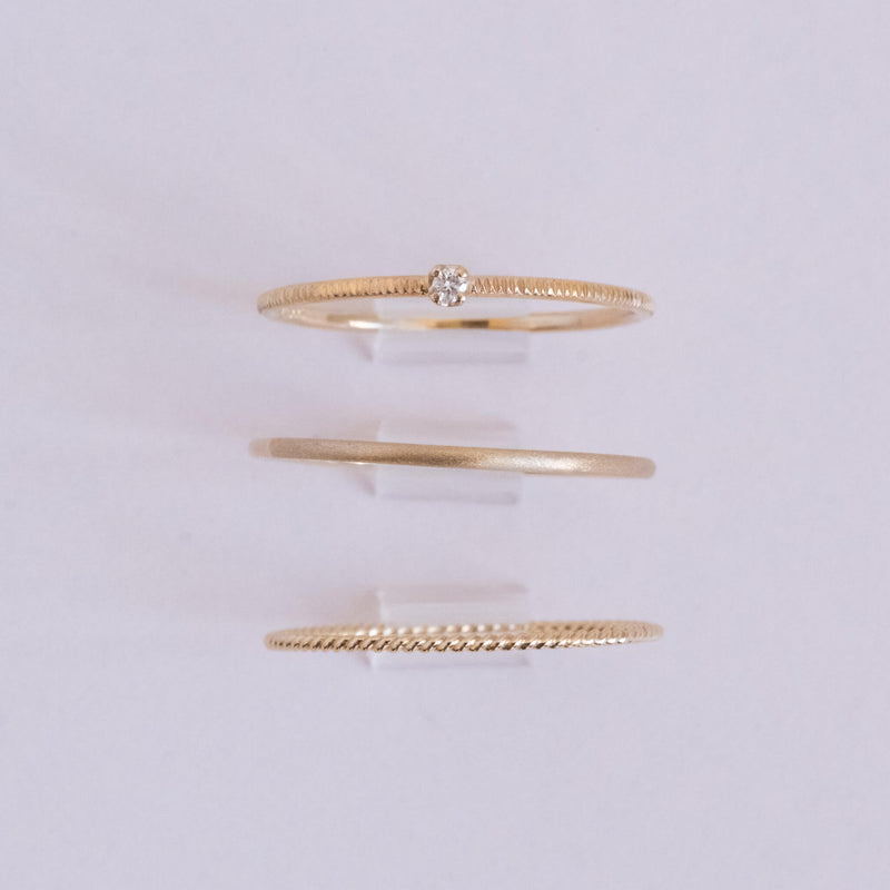 2023 Holiday jewelry set stacking rings c　