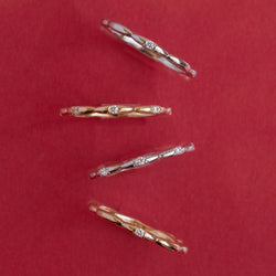 Limited Eternity Ripple Ring Platinum