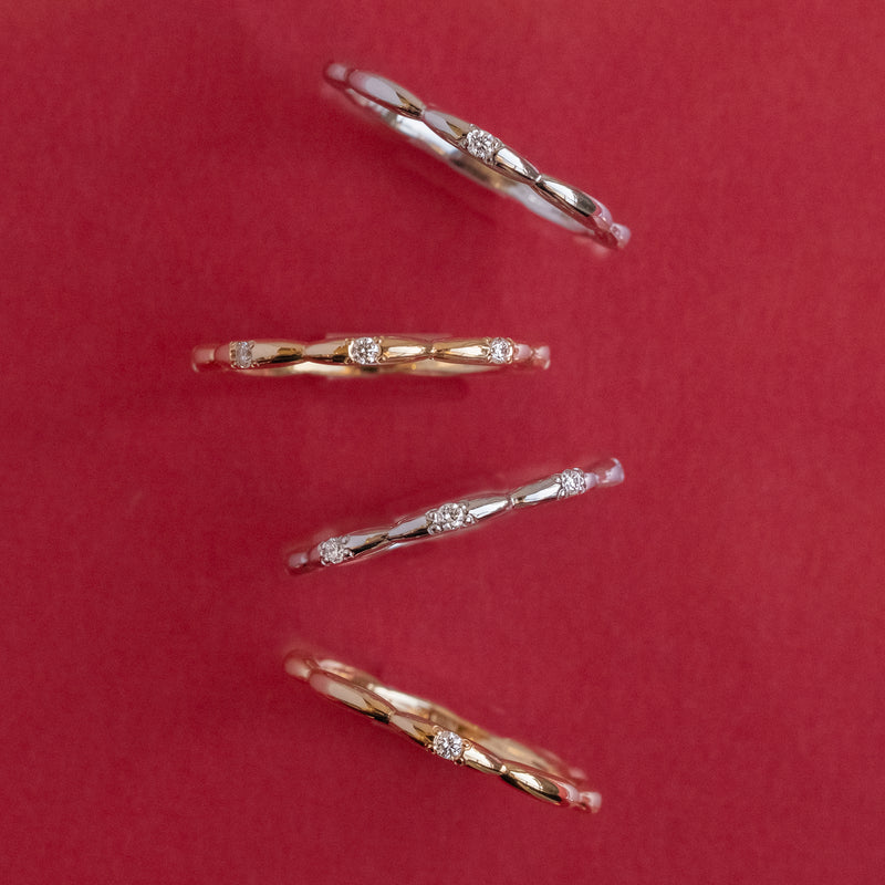 Limited Eternity Ripple Ring Platinum