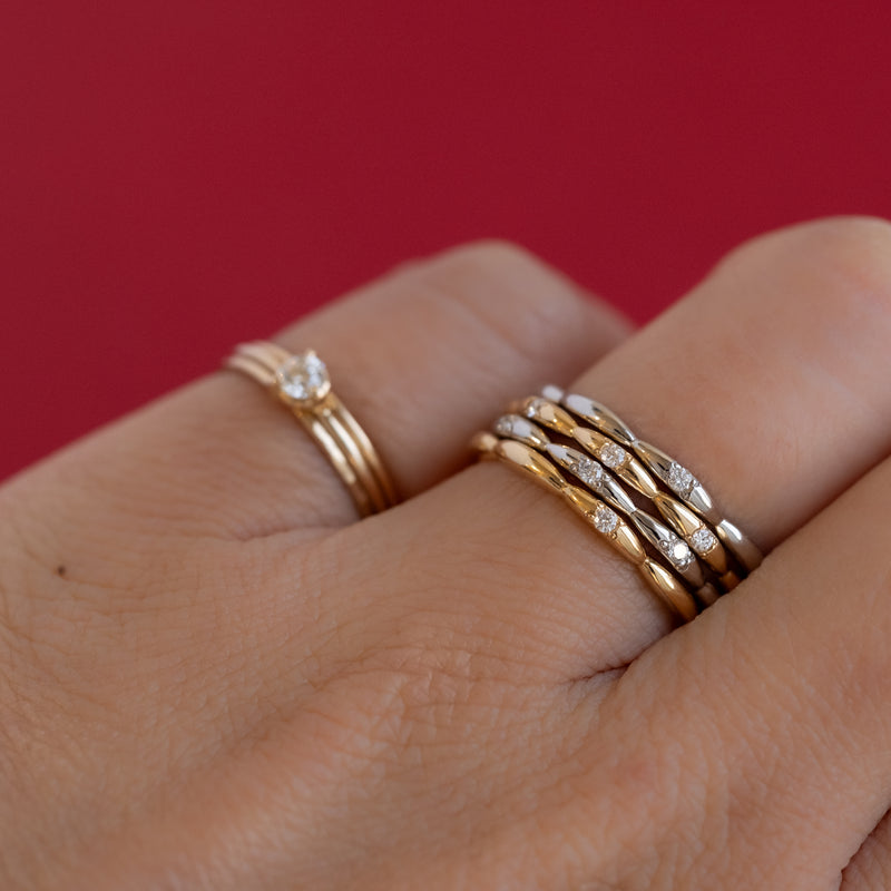 Limited Eternity Ripple Ring Platinum