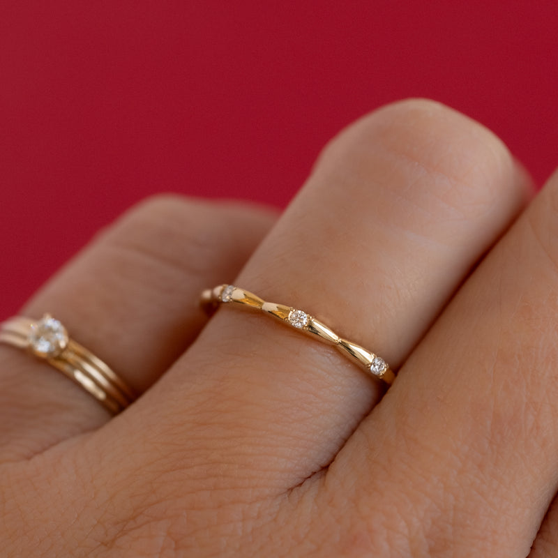 Limited Eternity Ripple Ring Platinum