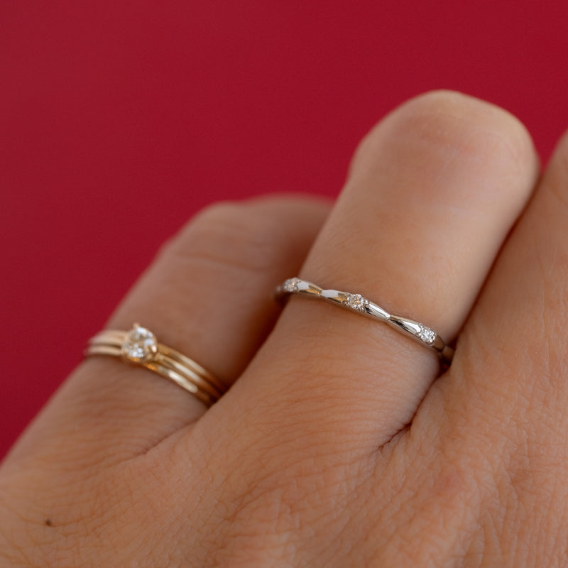 Limited Eternity Ripple Ring Platinum