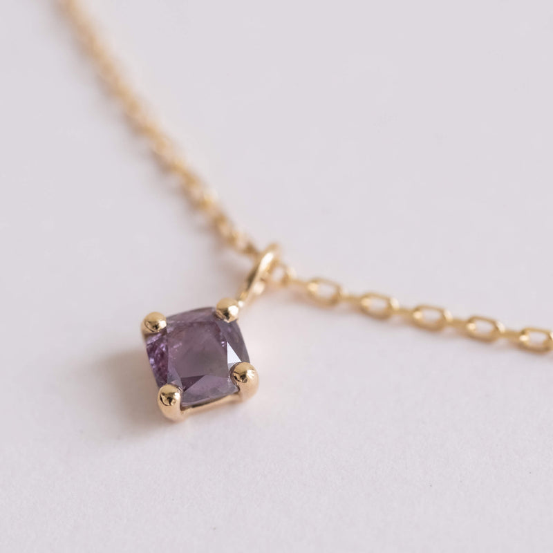 Lavender diamond necklace