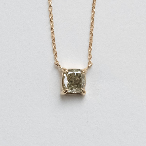 Aqua mist diamond necklace