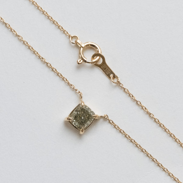 Aqua mist diamond necklace