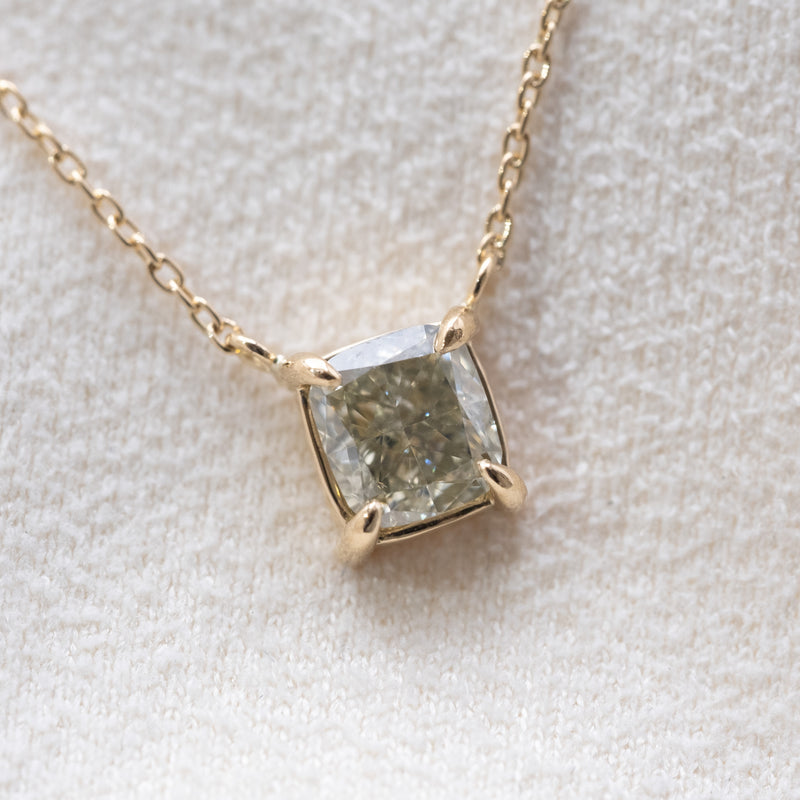 Aqua mist diamond necklace