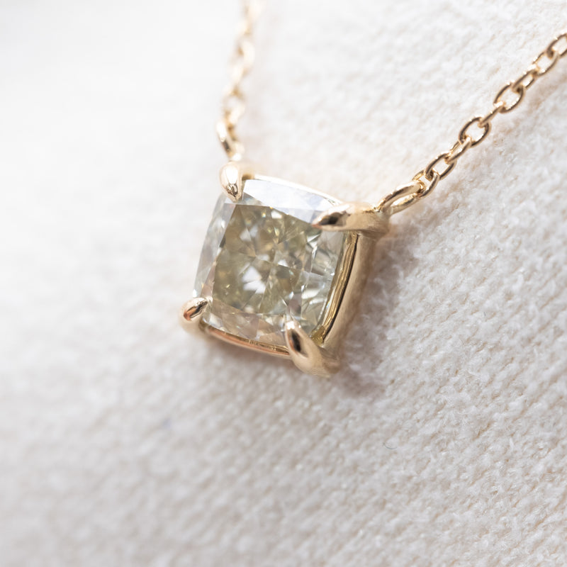 Aqua mist diamond necklace