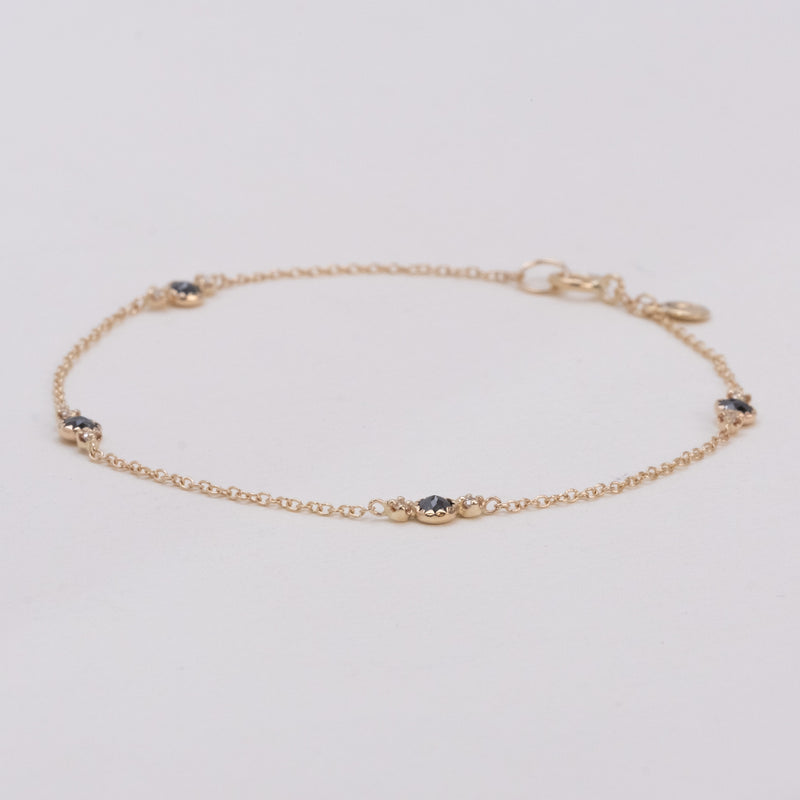 Littlest bouquet black diamond bracelet