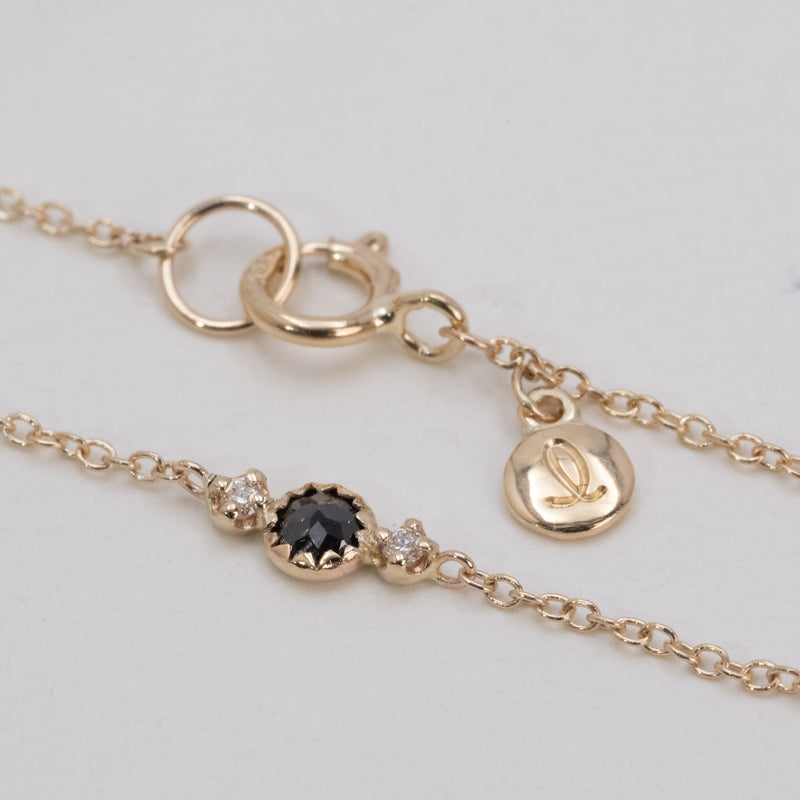 Littlest bouquet black diamond bracelet
