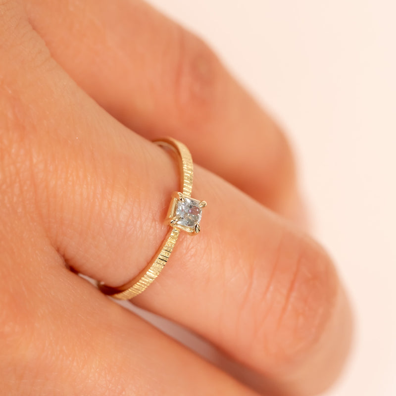 Baby Blue Diamond Ring