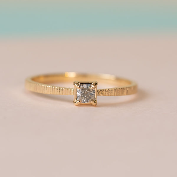 Baby Blue Diamond Ring