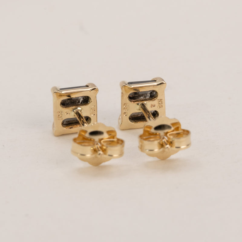 Stella Black Diamond Square ピアス