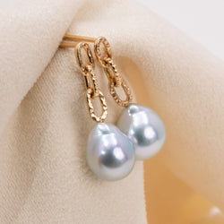 Chain Pearl ピアス