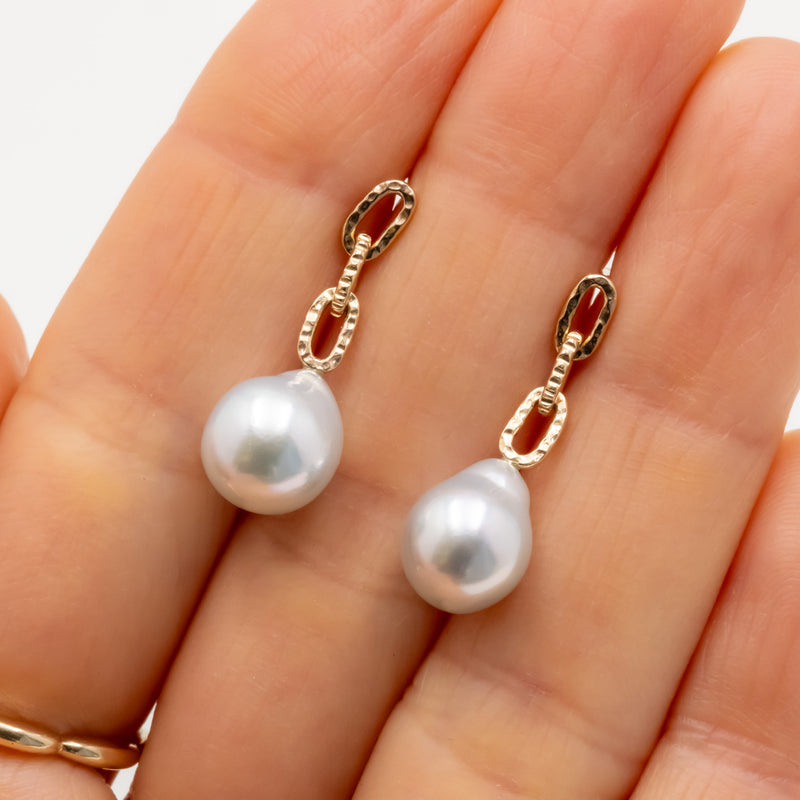 Chain Pearl ピアス