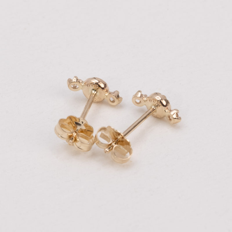 Littlest bouquet black diamond ピアス