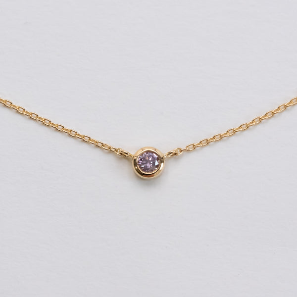 Pink Diamond Dew Necklace