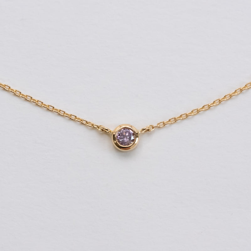 Pink Diamond Dew Necklace