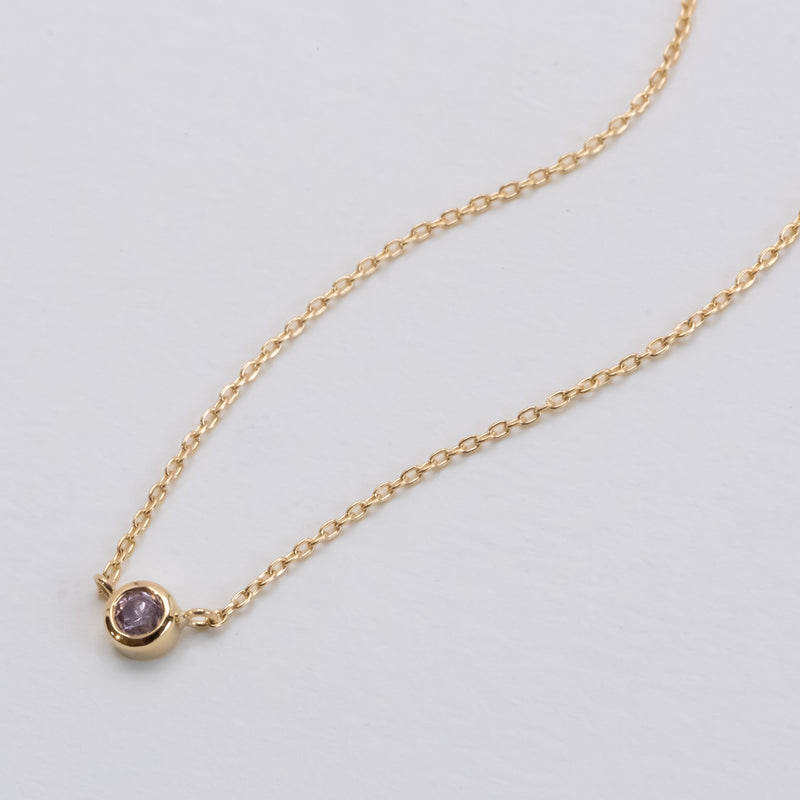 Pink Diamond Dew Necklace