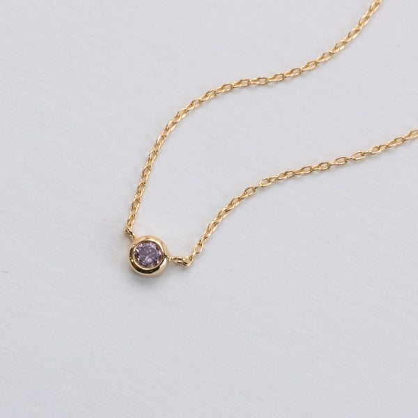 Pink Diamond Dew Necklace