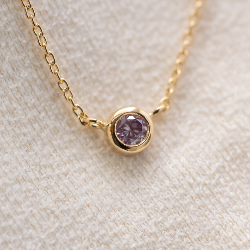 Pink Diamond Dew Necklace