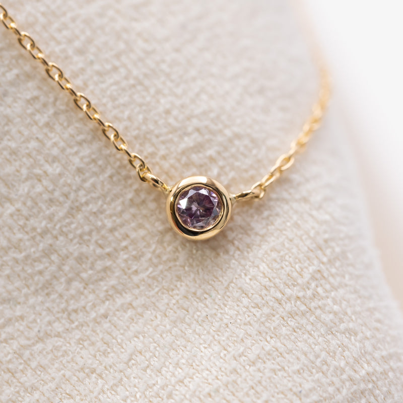 Pink Diamond Dew Necklace