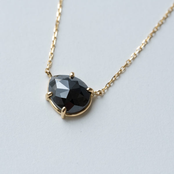 Pear Black Diamond Necklace