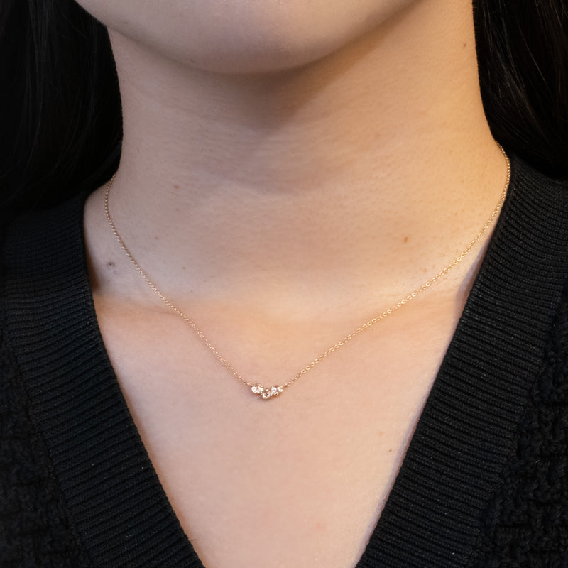 Dewdrop Diamond Necklace – Trio