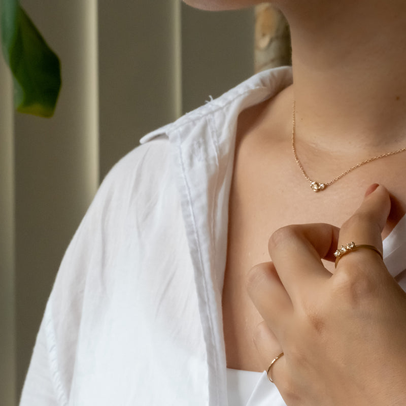 Dewdrop Diamond Necklace – Trio
