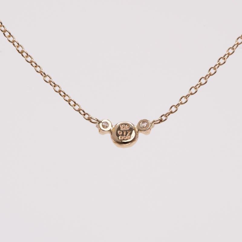 Littlest bouquet black diamond necklace