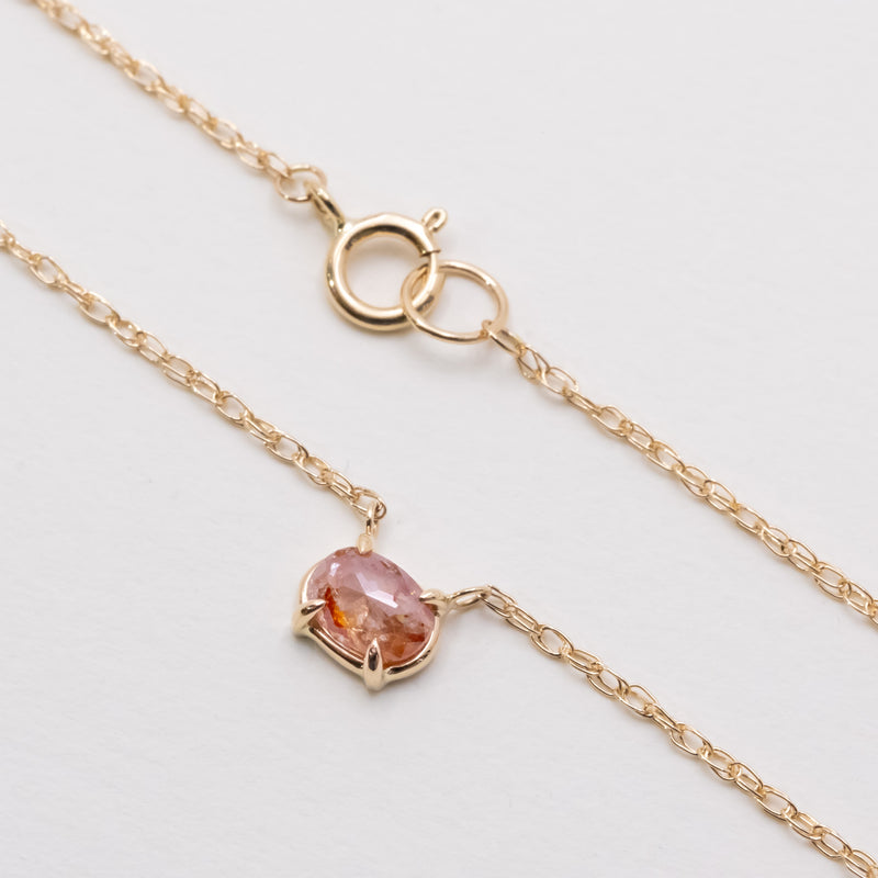 Sunset Pink Diamond Necklace