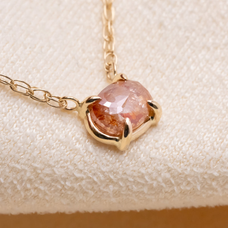 Sunset Pink Diamond Necklace