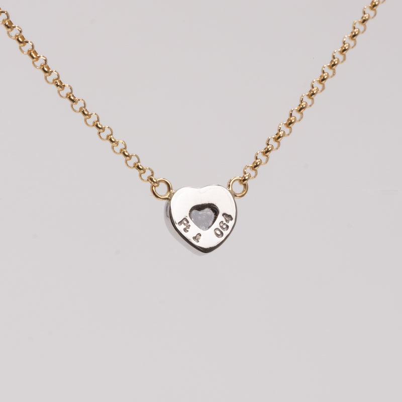 Heart Black Diamond Necklace